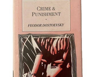 Crime and Punishment by Feodor Dostoevsky, 1987 Oxford World’s Classics Edition, Compact Hardcover, Classic Novels, Gift for Writer, 1800s