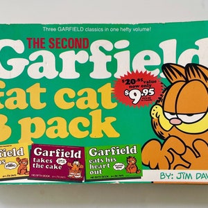 Garfield Comic Book: Fat Cat 3-Pack 1994 Jim Davis, Garfield Eats His Heart Out, Garfield Takes the Cake, Garfield Weighs In