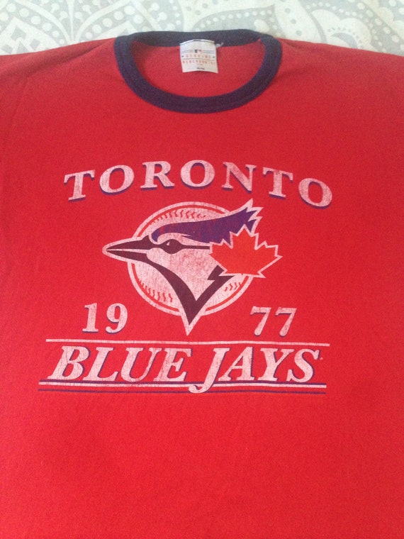 red blue jays baseball shirt