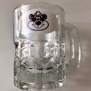 Vintage A&W Glass Mug, Child-Size, 80s Glass Mug Stein, A and W Root Bear