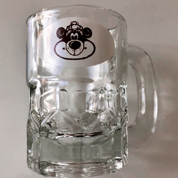 Vintage A&W Glass Mug, Child-Size, 80s Glass Mug Stein, A and W Root Bear