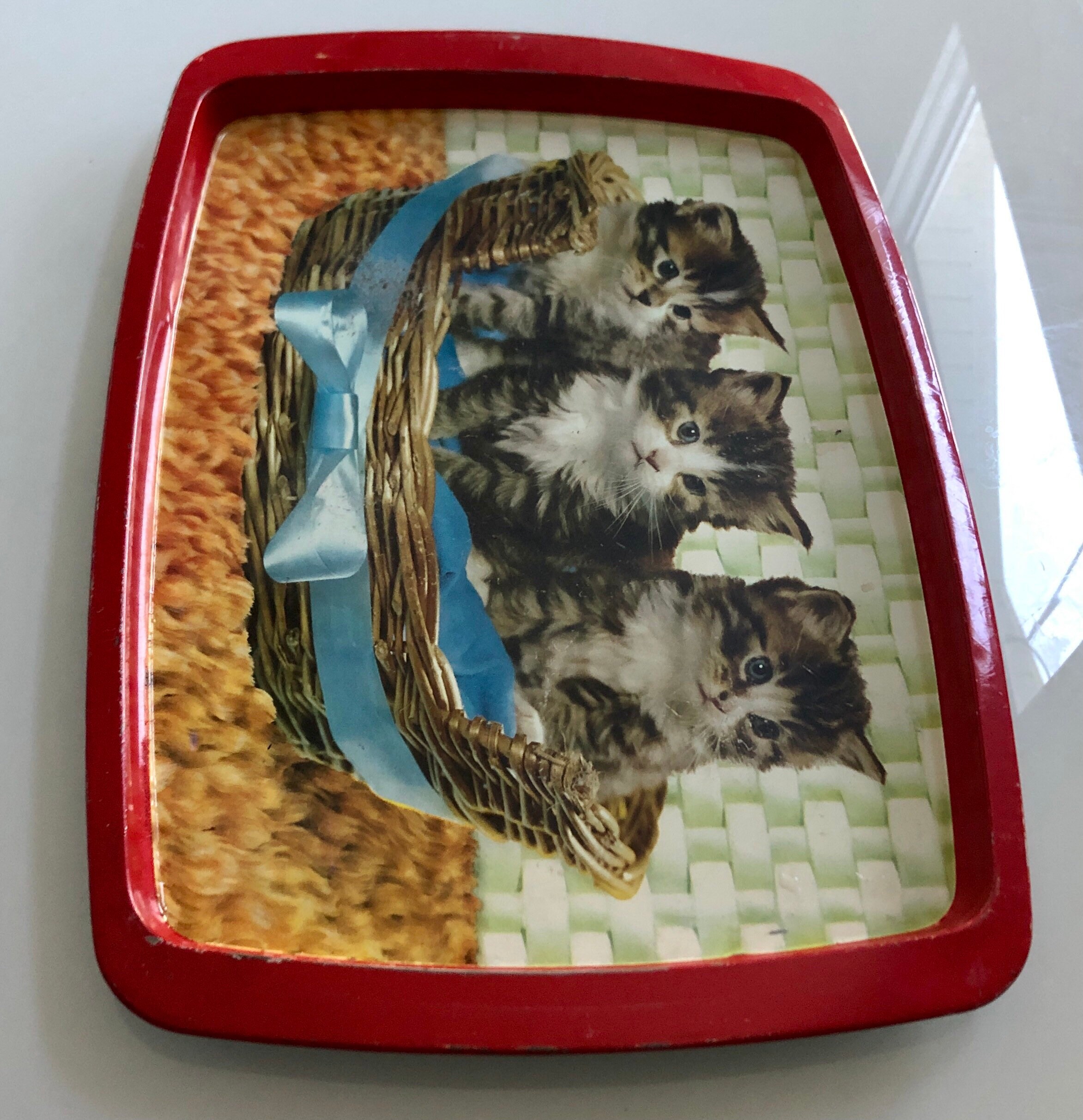 Cat Tray, Barware Serving Tray, Metal Beverage Tray, Cat Food Tray