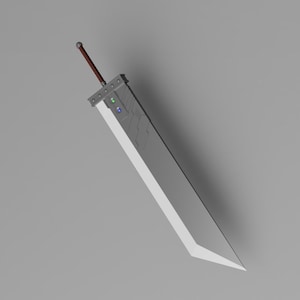 Buster Sword (Final Fantasy 7 Remake inspired .stl file for 3d printing)