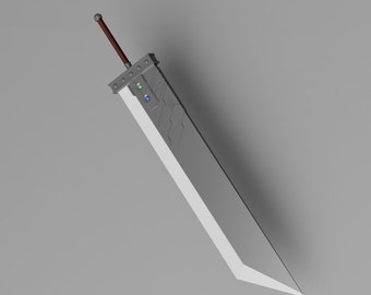 Buster Sword (Final Fantasy 7 Remake inspired .stl file for 3d printing)