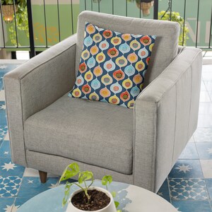 Throw Pillows Navy Home Decor Accent Pillow Retro Square Pillow for Apartment Gift Home Decor Bedroom Accessories Dormroom 18X18 Faux Linen