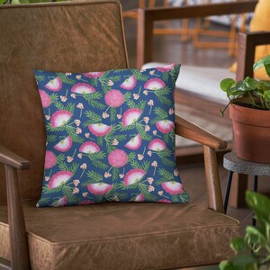 Throw Pillows Navy Home Decor Accent Pillow Retro Square Pillow for Apartment Gift for Home Decor Bedroom Accessories Navy 18X18 Faux Linen