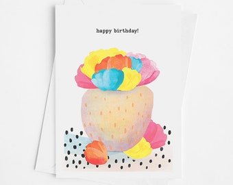 5X7 Folded Greeting Card, Happy Birthday Card, Unique Greeting Cards, Best Friend Birthday Card, Card for Best Friend Birthday Gift