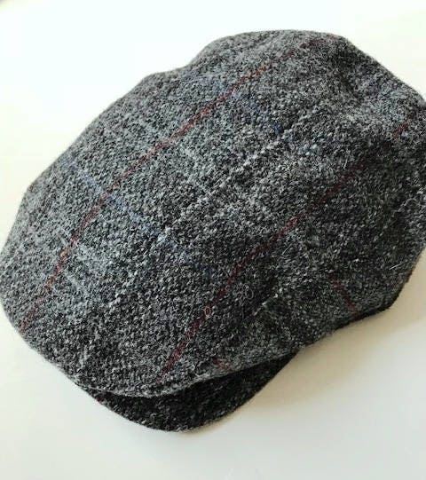 Mens Harris Tweed Driving or Flat Top Cap - Etsy