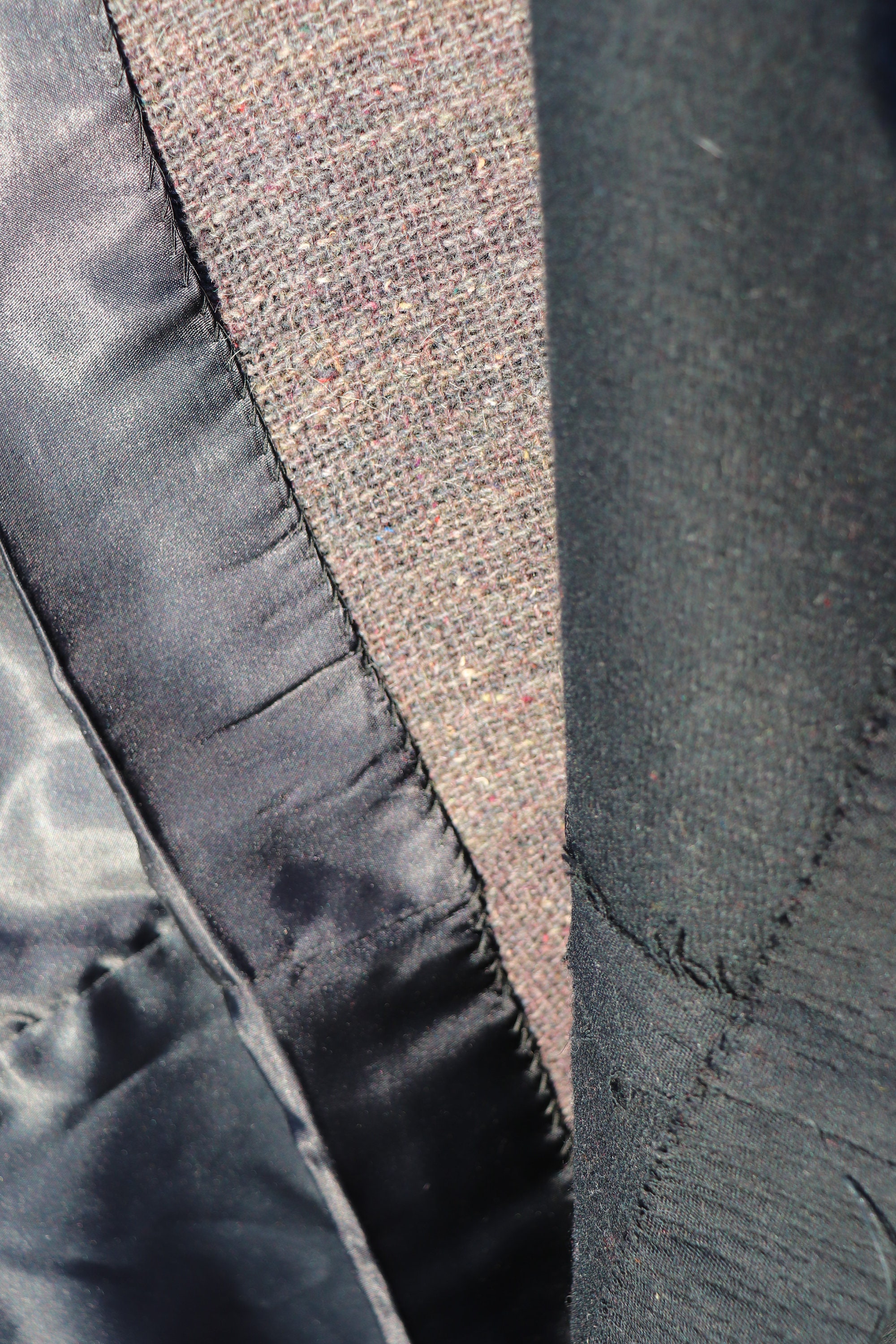 1960's Black Wool Coat With Mink Collar / Vintage Mink Coat / Black ...