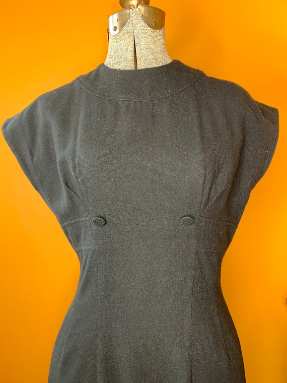 Little Black Dress / Minx Modes Vintage Dress / F… - image 4