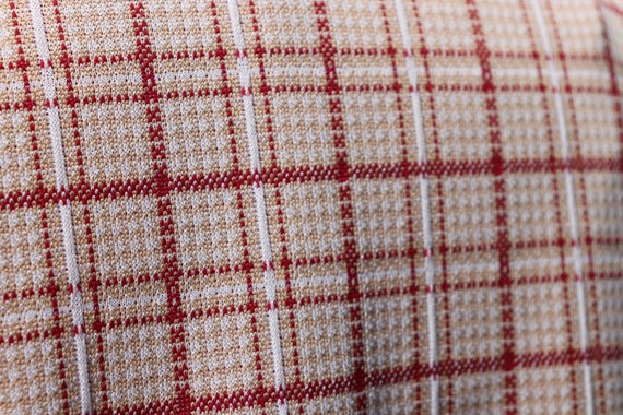 Vintage Plaid Jacket / 1960's Polyester Blazer in… - image 9