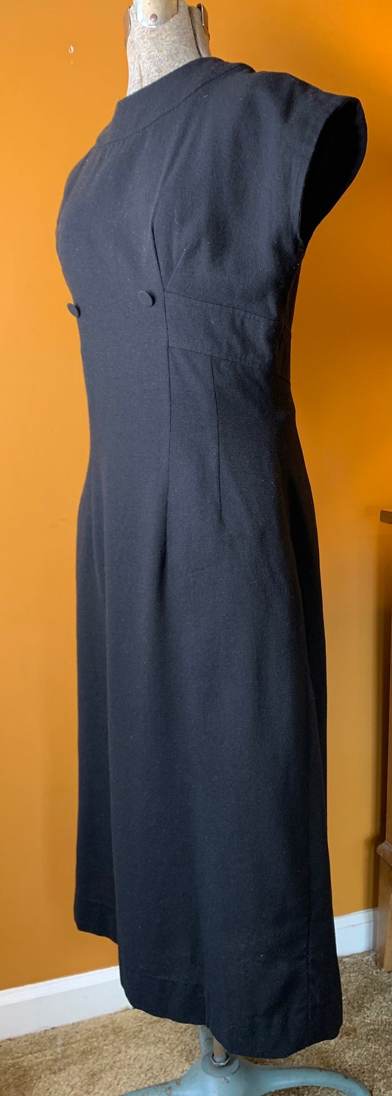 Little Black Dress / Minx Modes Vintage Dress / F… - image 3
