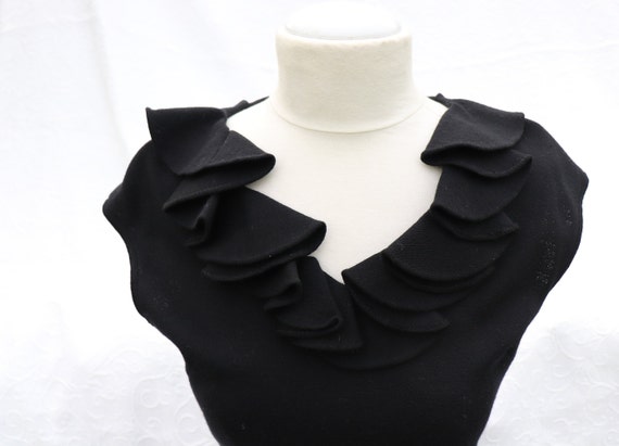 Vintage 1964 Saks Fifth Avenue Little Black Dress… - image 7