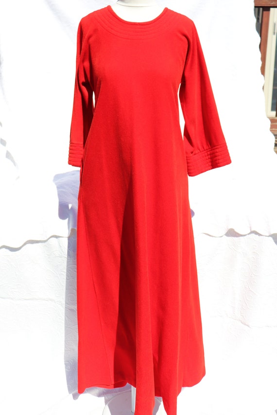 Keyloun Hostess Dress in Red Size Small / Vintage