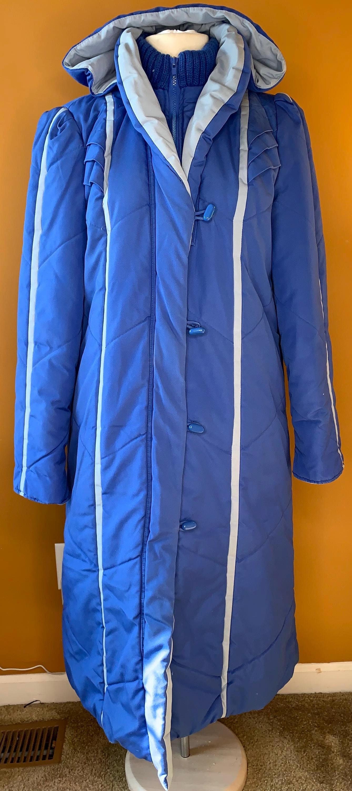 ジャケット・アウター 80s Vintage Flare Design Super Long Coat 80s Puffy Long Coat - Etsy Canada
