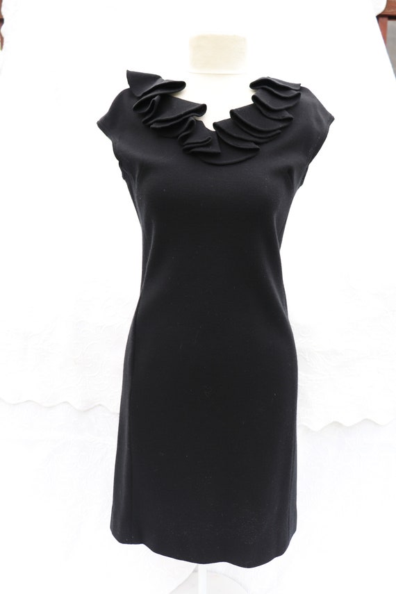 Vintage 1964 Saks Fifth Avenue Little Black Dress… - image 2