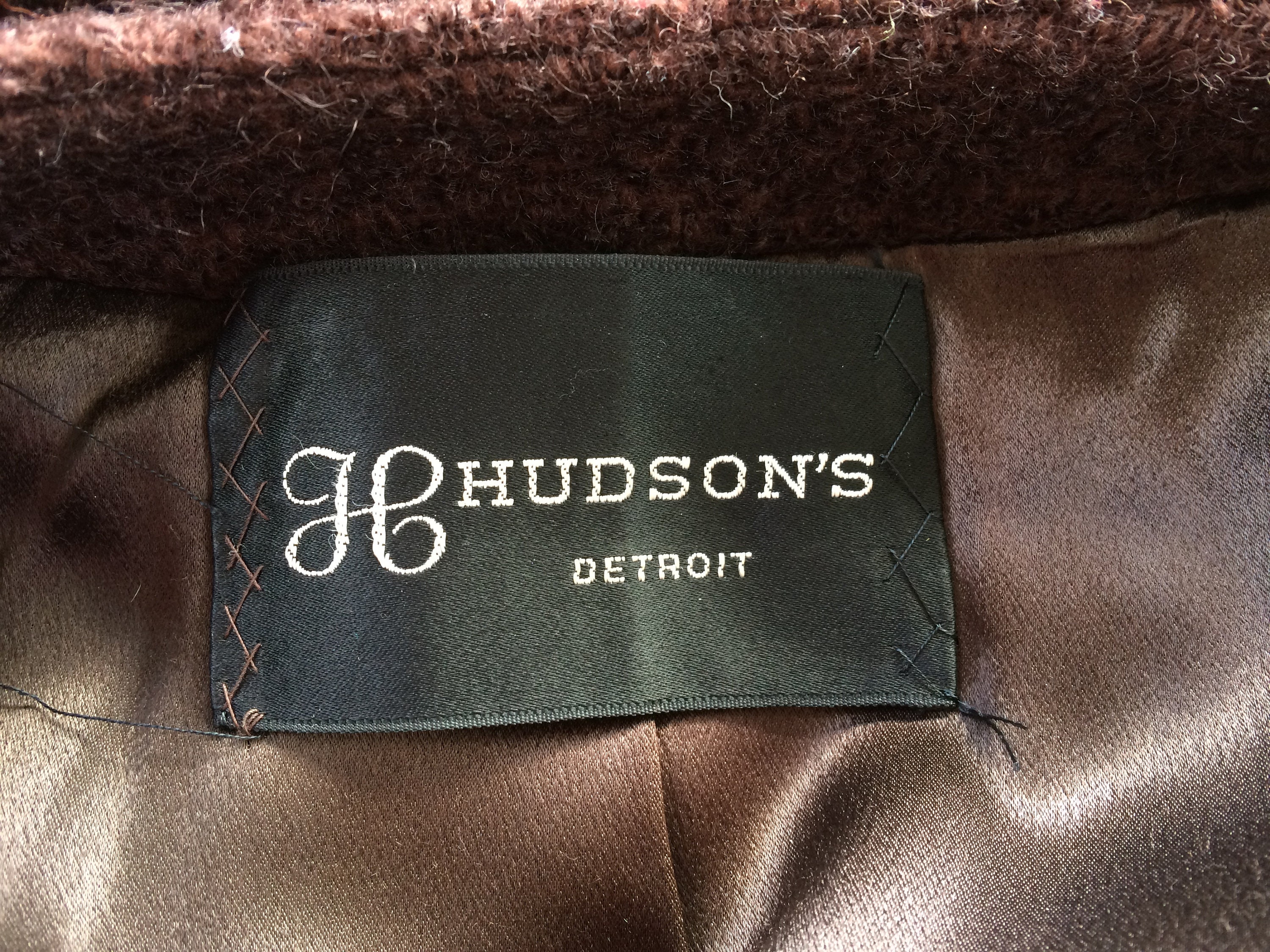 Iconic Vintage Hudon's Detroit Wool and Fur Women's - Etsy