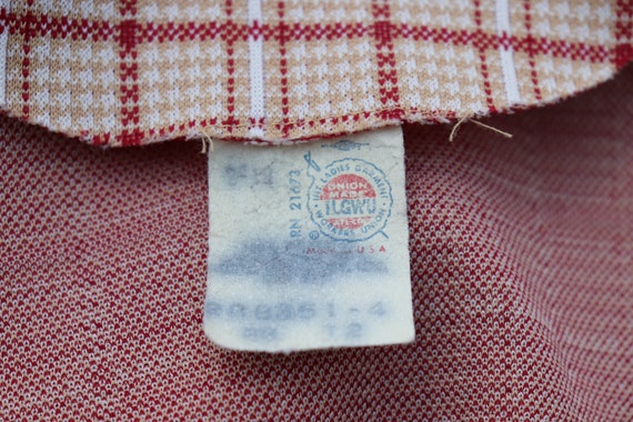 Vintage Plaid Jacket / 1960's Polyester Blazer in… - image 10