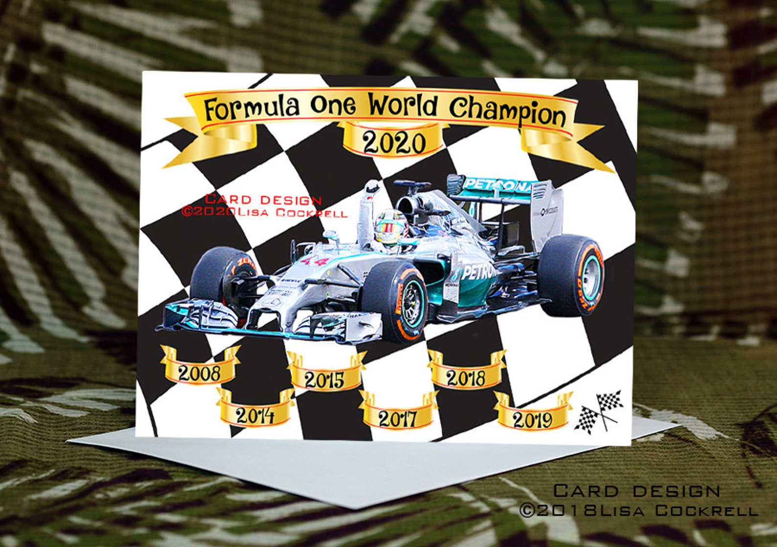 Lewis Hamilton Formula One World Champion F1 Motor Racing Card - Etsy