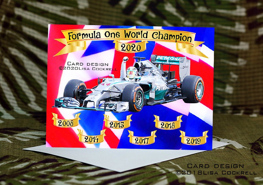 Lewis Hamilton Formula One World Champion F1 Motor Racing Card - Etsy