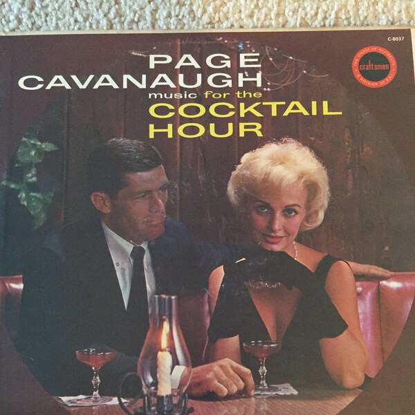 Page Cavanaugh- Music for the Cocktail Hour- 1940's- Vinyl Record Album