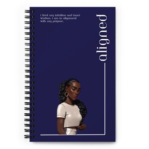 ALIGNED Spiral Notebook | Spiral Journal | Dotted Journal | Bullet Journal |Self-Worth Collection