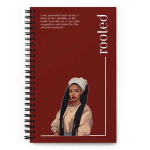 ROOTED Spiral Notebook | Spiral Journal | Dotted Journal | Bullet Journal | Self-Worth Collection