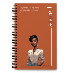 SACRED Spiral Notebook | Spiral Journal | Dotted Journal | Bullet Journal | Self-Worth Collection