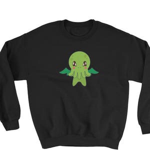 Cute Cthulhu Emoji Sweater / HP Lovecraft Emoticon Sweatshirt / Miskatonic University Gift / The Call of Monster Fan Clothing Present / H. P