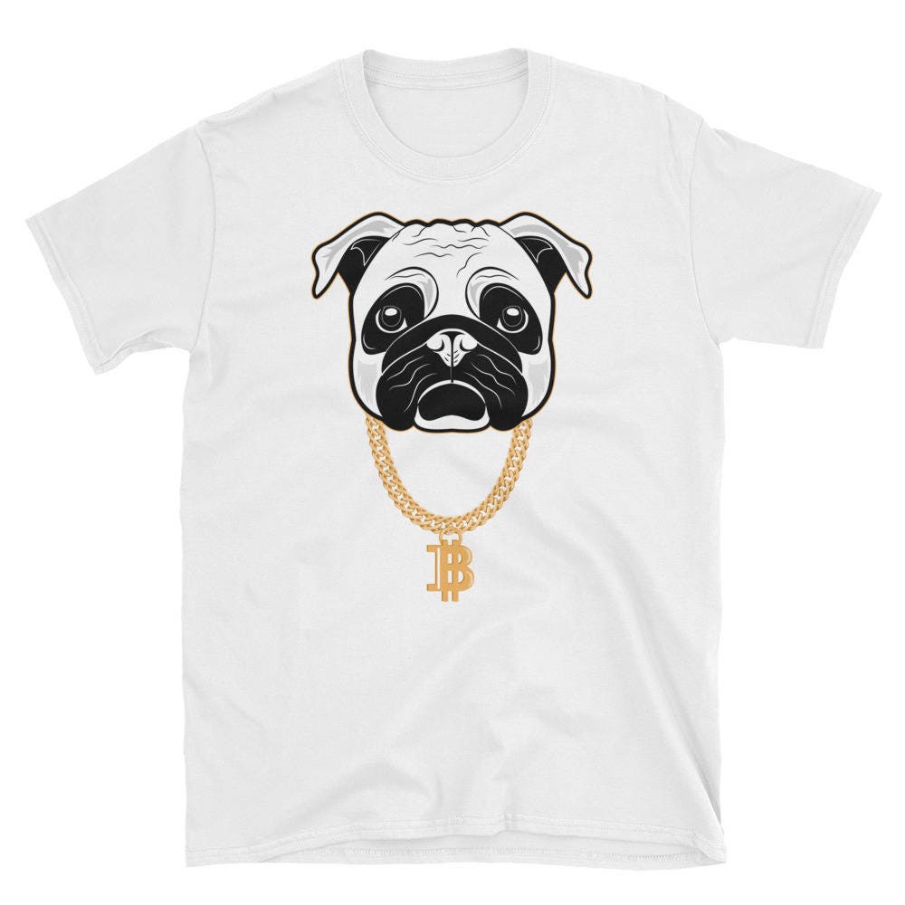 Bitcoin Gangster Pug Dog / Cryptocurrency Coin Lovers / Ethereum Litecoin  Gift Things / Funny Joke Parody Pug Art / Short-sleeve Unisex T-sh - Etsy