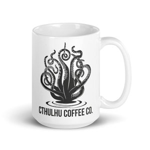 Cthulhu Coffee Co. Mug / Cthulhu Mythos Cup / Miskatonic University / H. P. Lovecraft / Call of Cthulhu / Lovecraft Fan Gift Coffee Mug