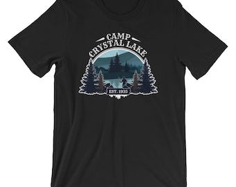 Camp Crystal Lake T-Shirt / Friday the 13th Fan / Jason X Voorhees Gift / Halloween Tee Present / Freddy vs Jason / Short-Sleeve Unisex