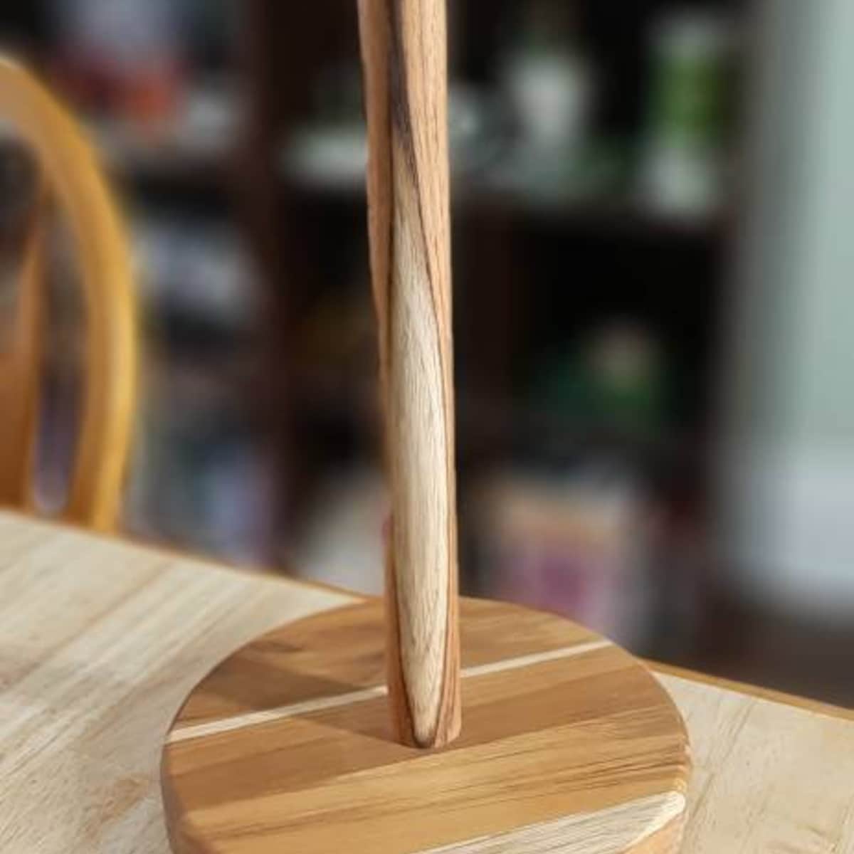 Teak Paper Towel Holder: Wooden Kitchen Tree - Etsy
