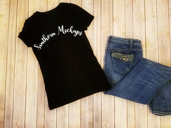Download Mockup Flat Lay Vneck T-Shirt Mockup Display Apparel - T ...