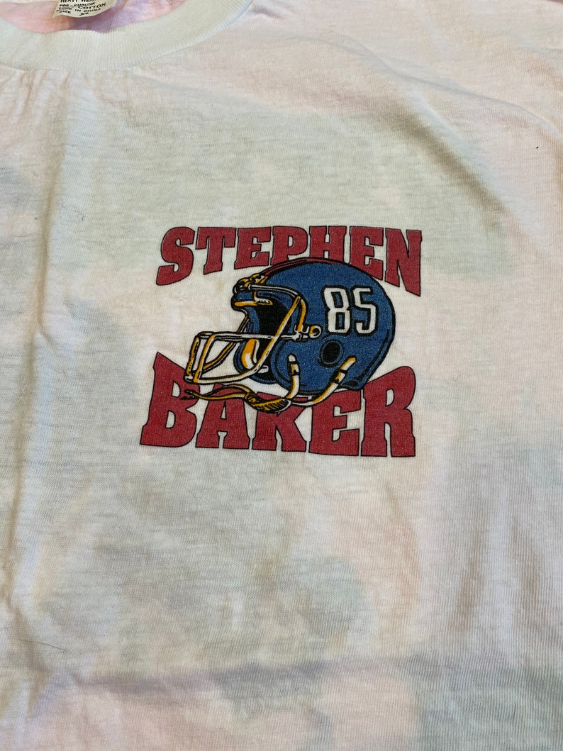 Vintage 90\u2019s Stephen Baker Giants Parking Lot Bootleg size xl see measurements