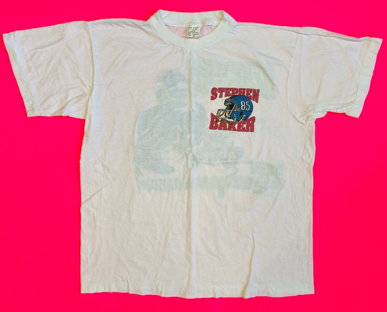 Vintage 90\u2019s Stephen Baker Giants Parking Lot Bootleg size xl see measurements