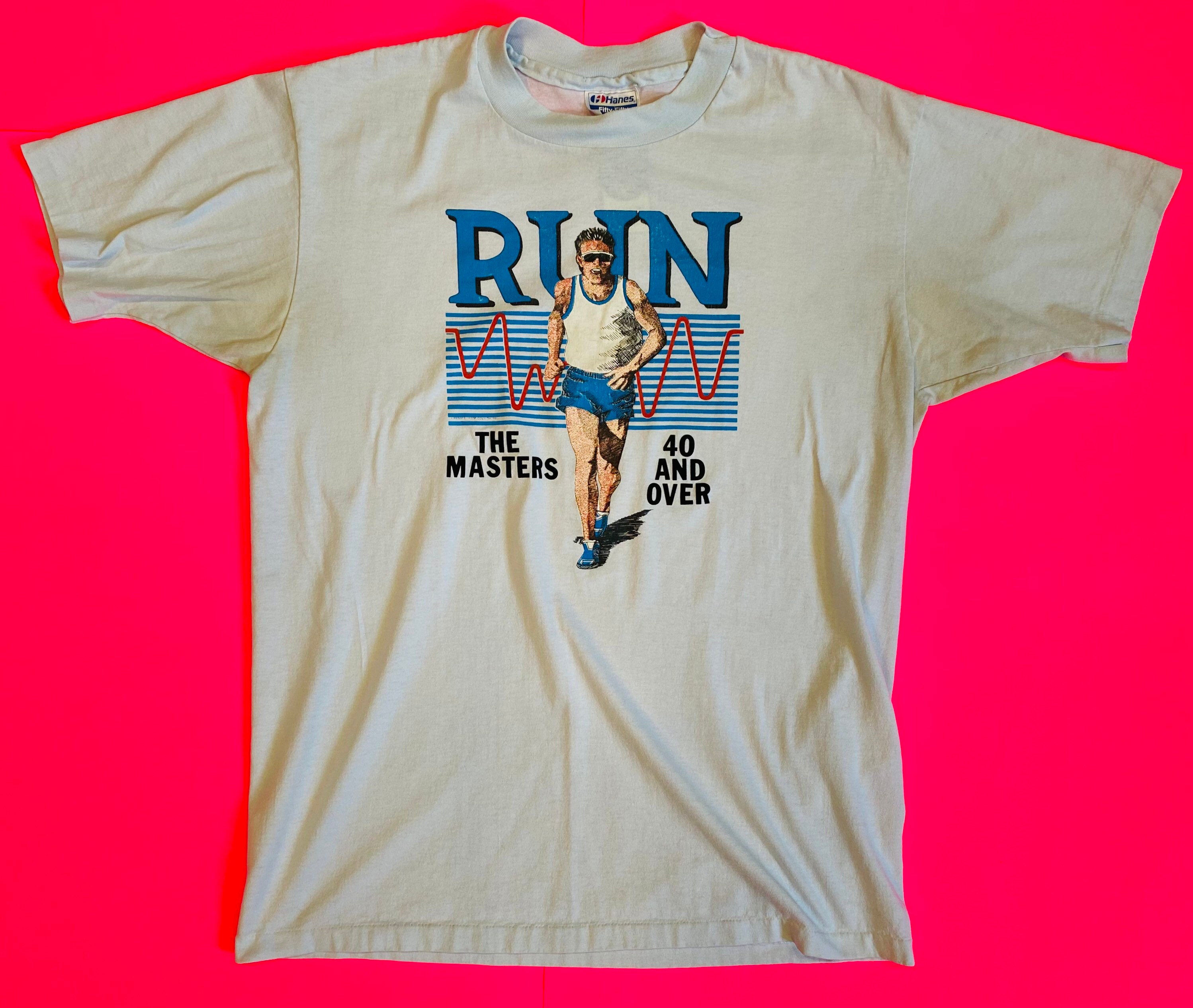 Vintage 90s Running shirt size large Etsy