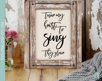 Come Thou Fount of Every Blessing Hymn SVG, a Church song and Christian Hymn for commercial use.