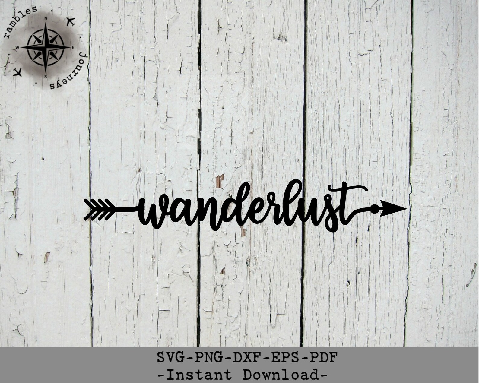 Wanderlust SVGTravel SvgWanderlust Arrow SvgInspirational Etsy