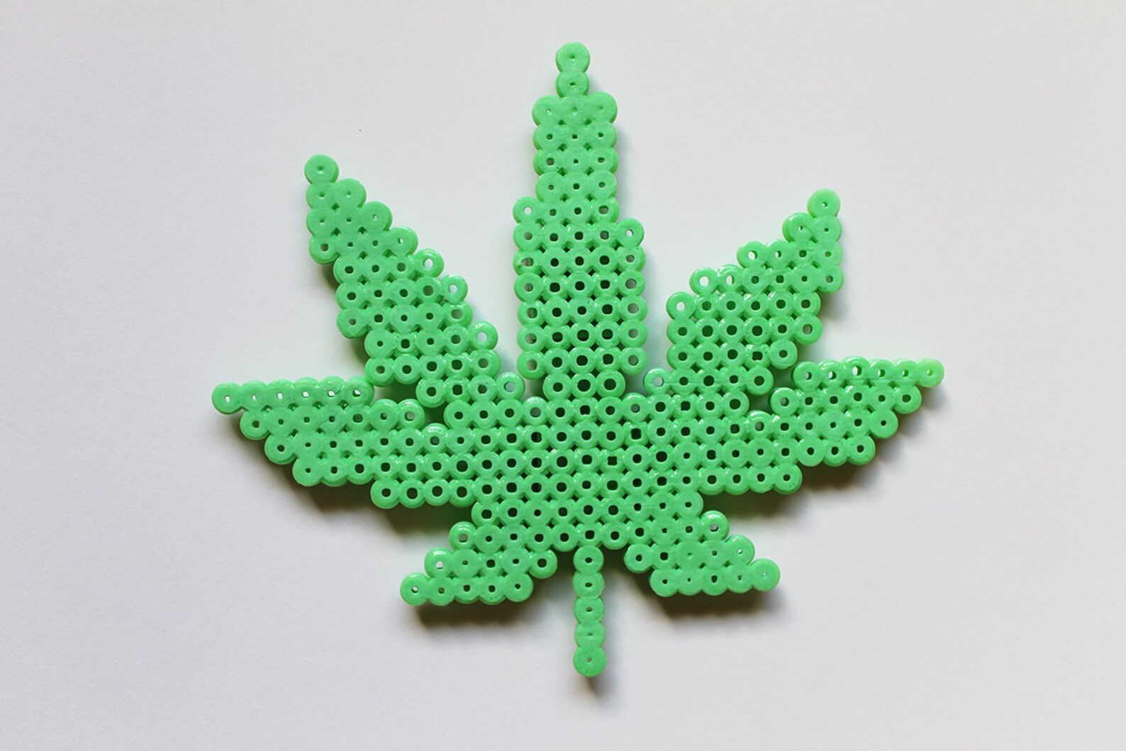 Handmade Perler Bead Cannabis Weed Etsy