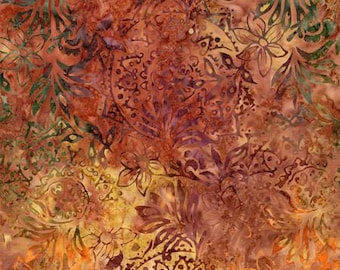 Batik   Siena Floral Medallions B1951-SIENNA   Tonga Windsong Wing and a Prayer Timeless Treasures Fabric by the yard or choose