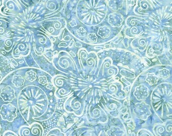 Painted Flowers and Swirls TONGA-B8746  MEADOW Tonga Batik Mountain Meadow Timeless Treasures Fabric by the yard or choose purple