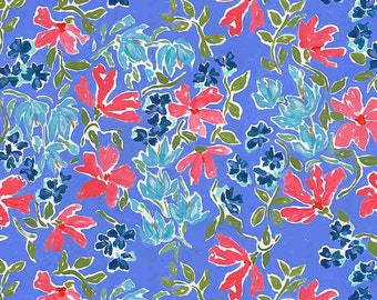 American Summer Patriotic Floral - Dear Stella Fabric by the yard or choose length