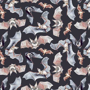 Toil and Trouble - Bats - SRR1818- Dear Stella Fabric by the yard or choose length