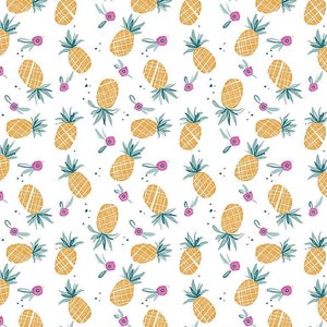 Summer Lovin -  Pineapples- DJL17439- Dear Stella Fabric by the yard or choose length