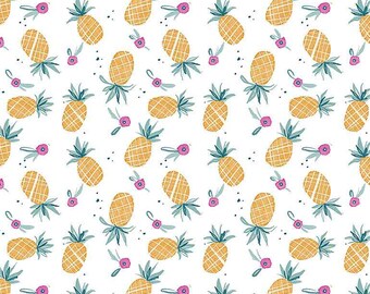 Summer Lovin -  Pineapples- DJL17439- Dear Stella Fabric by the yard or choose length