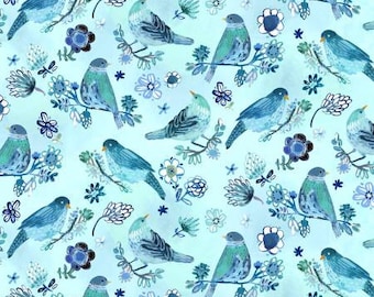 Multi So Fly - No Place Like Om DJL1704 Blue - Dear Stella Fabric by the yard or choose length