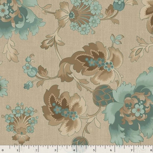 Cedar Shake by Dolores Smith -R540967-0154 Teal Cotton Fabric by the yard or choose length