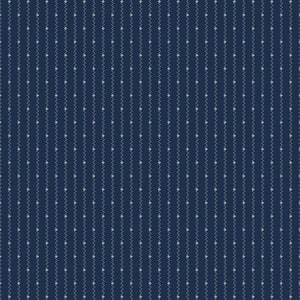 Bountiful Blues by Paula Barnes R2206 Navy Light Strings Print Cotton Fabric by the yard or choose length