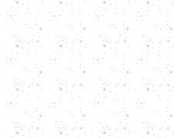 Kitty Litter White Blender Cotton STELLA-DPJ3000  BABY KITTY Dear Stella Fabric by the yard or choose length